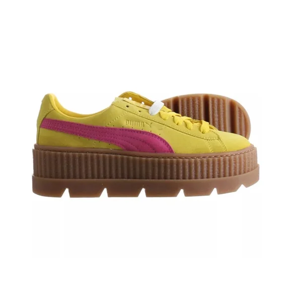 Puma Fenty by Rihanna Cleated Creeper Suede Lemon 366268-03 Women's Size 7.5 - Picture 4 of 14